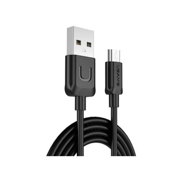 کابل تبدیل USB به microUSB یوسامز سری U-TURN مدل US-SJ098 طول 1 متر USAMS U-TURN Series USB To microUSB Cable US-SJ098 - 1m